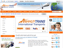 Tablet Screenshot of anhhuytrans.com